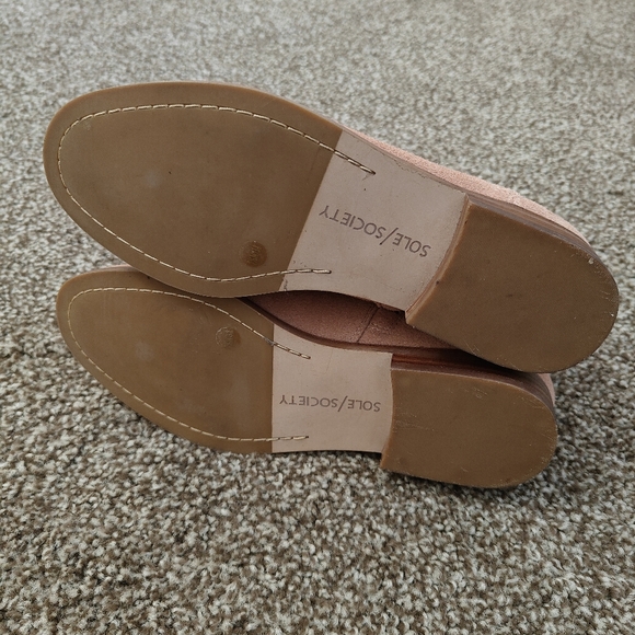 Sole Society Bevlyn Suede Ankle Boots in Antique Rose 7.5M - Picture 4 of 5